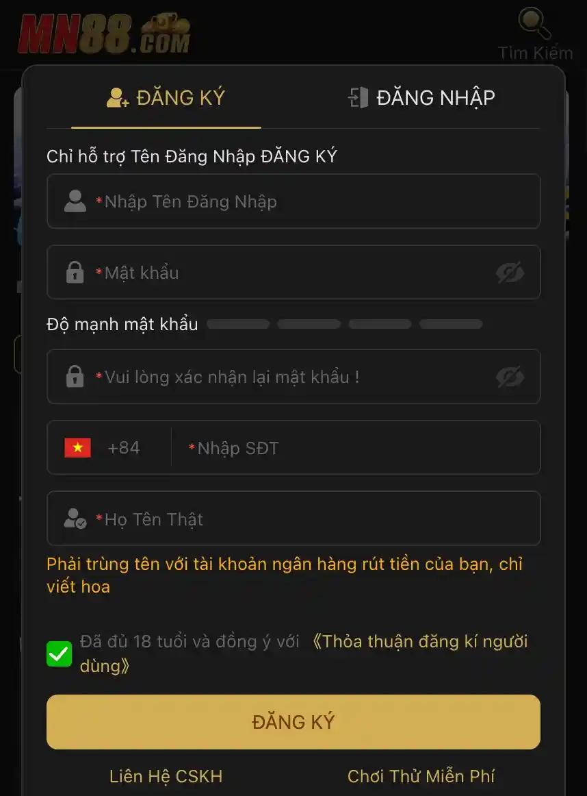 Đăng ký tài khoản dễ dàng và an toàn tuyệt đối